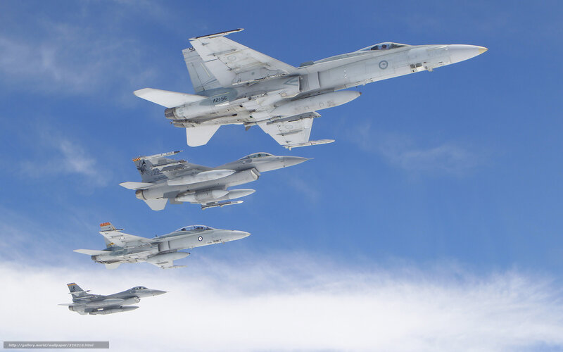 Fighter jets in formation