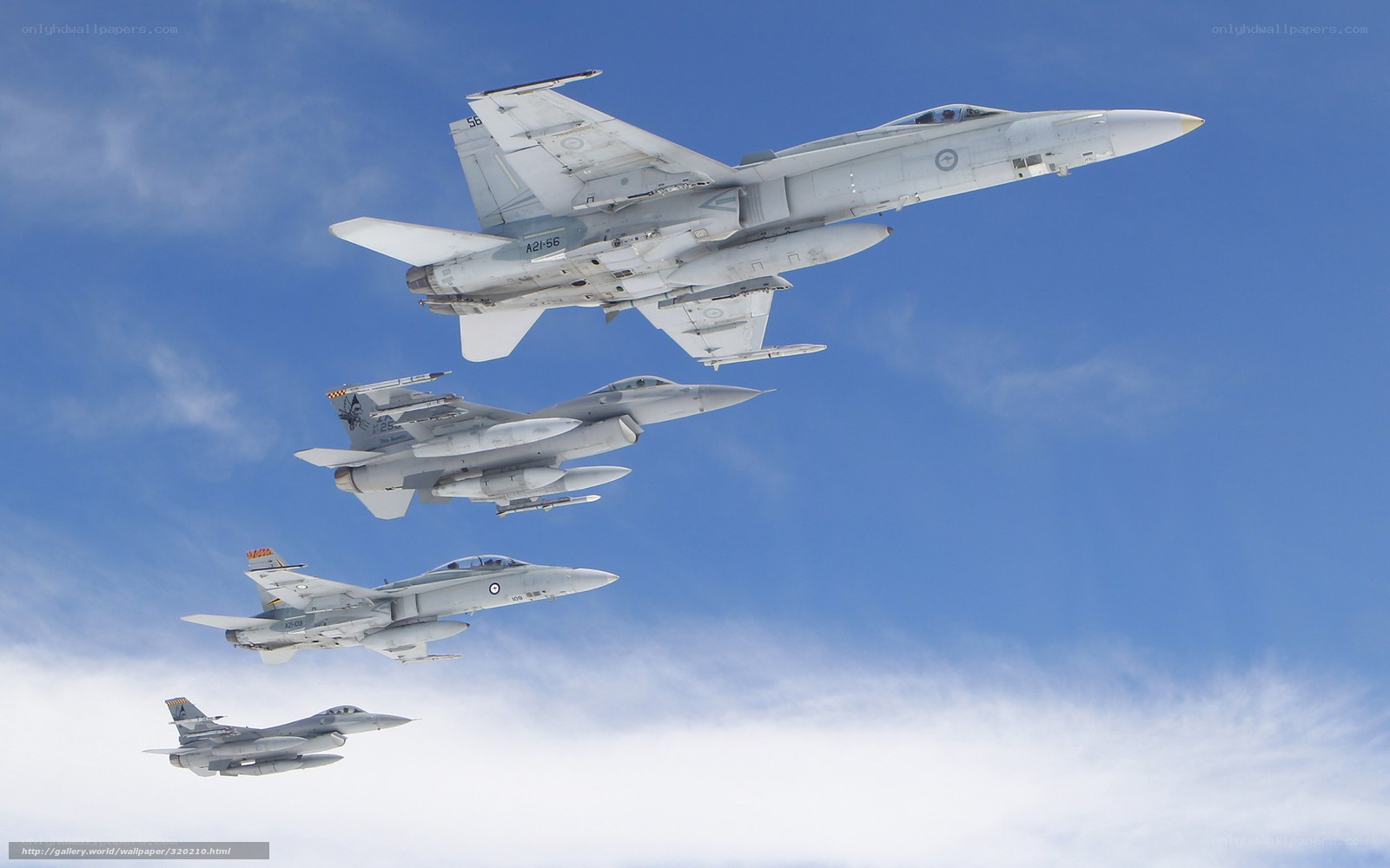 Fighter jets in formation