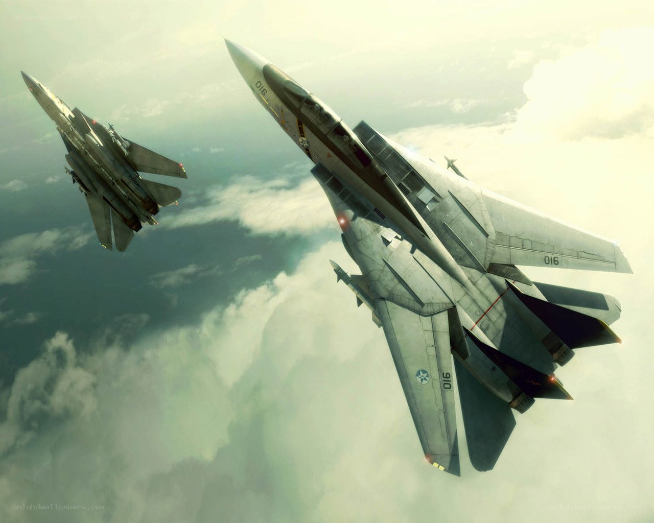 Fighter jets in formation