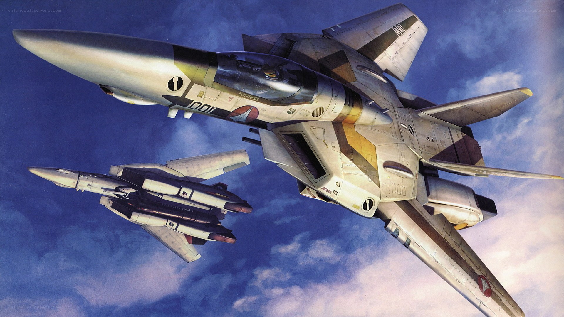 Fighter jets in formation
