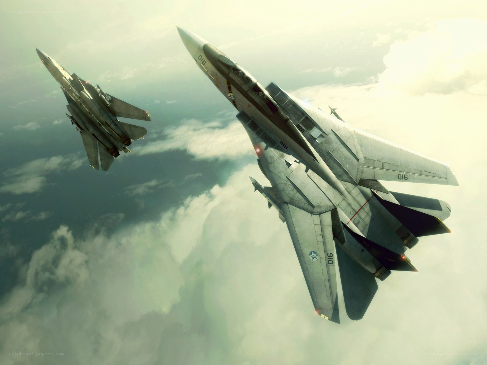 Fighter jets in formation