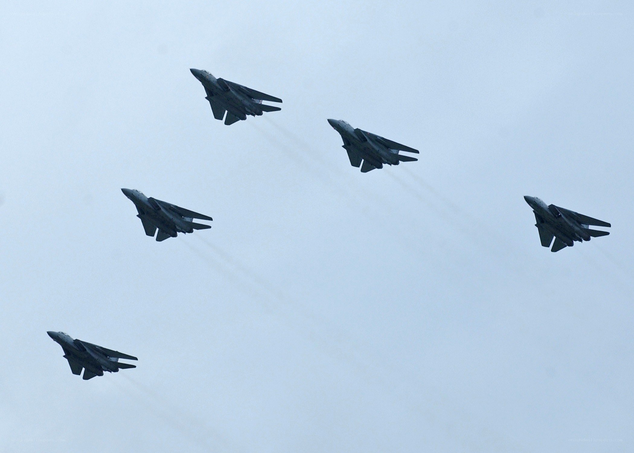Fighter jets in formation