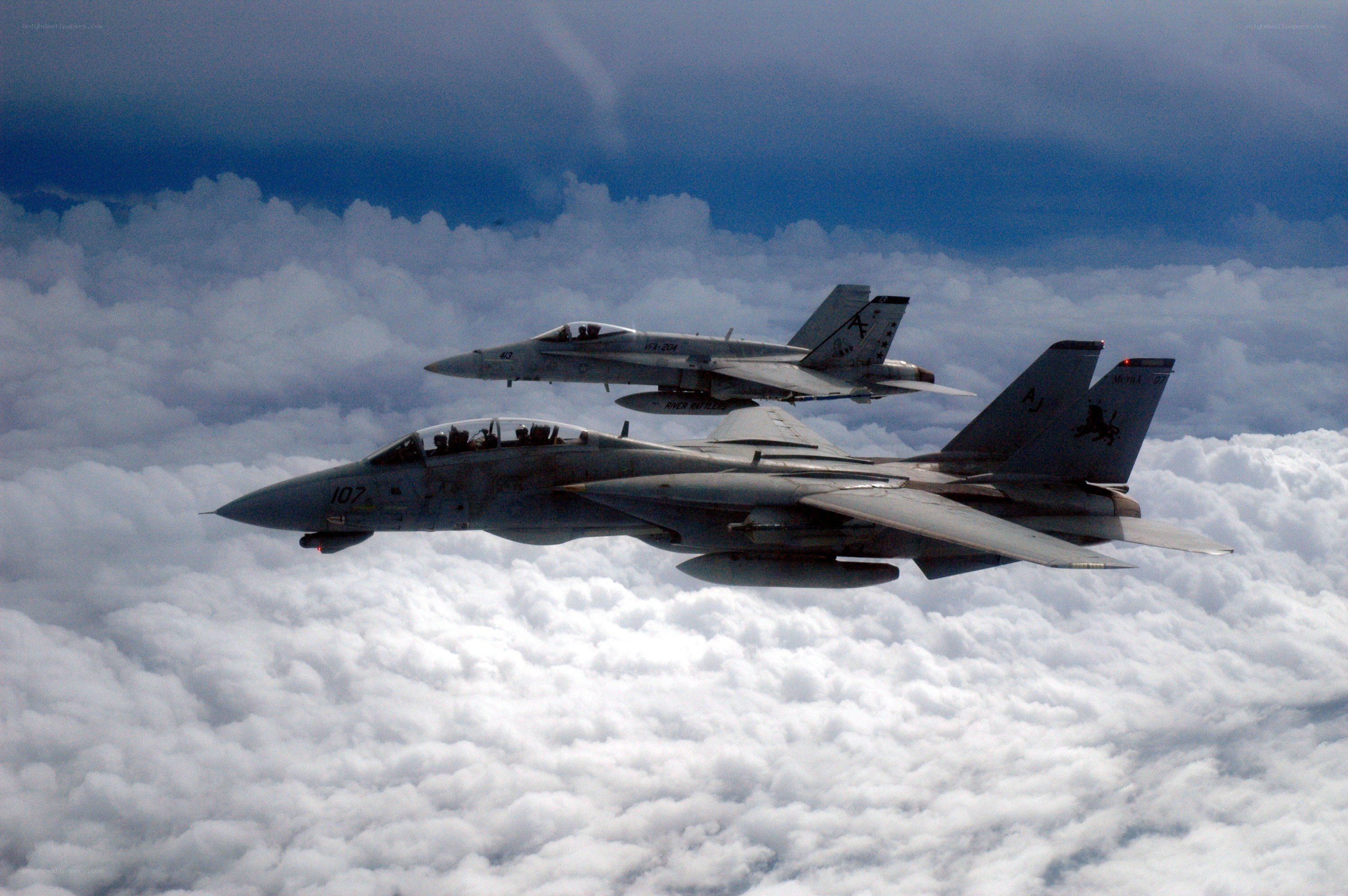 Fighter jets in formation
