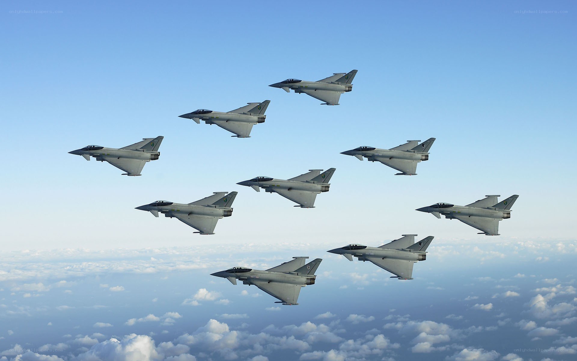 Fighter jets in formation