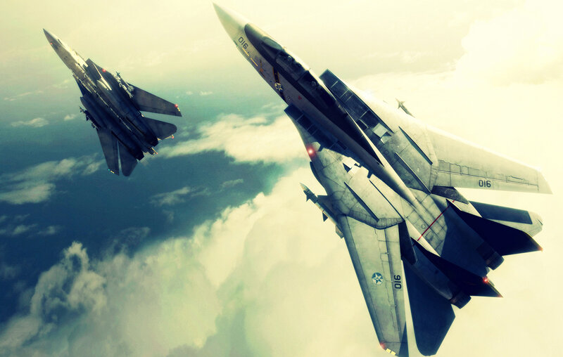 Fighter jets in formation