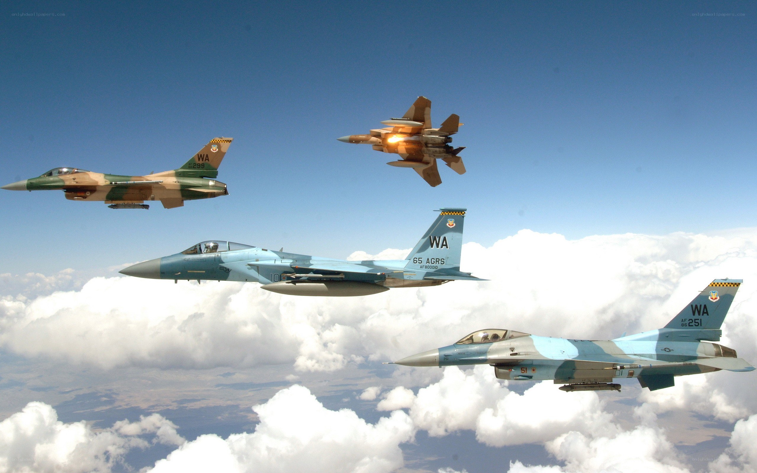 Fighter jets in formation