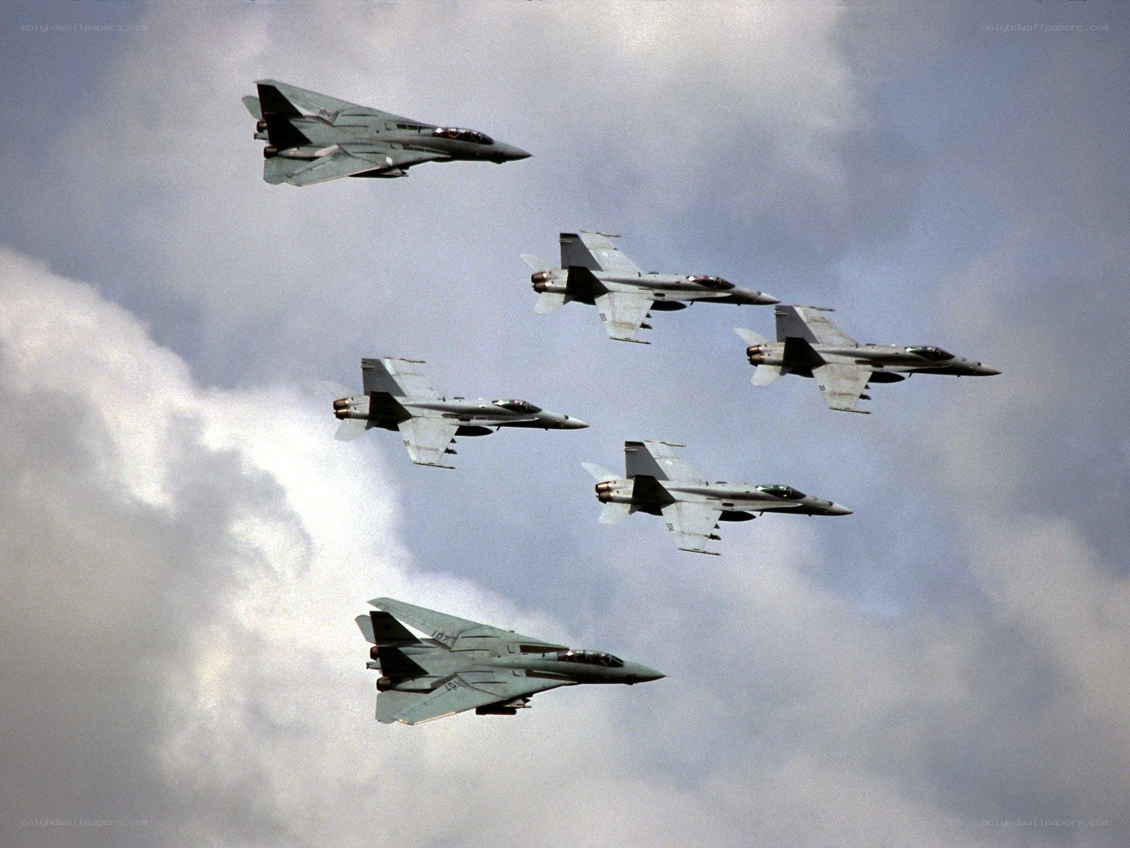 Fighter jets in formation