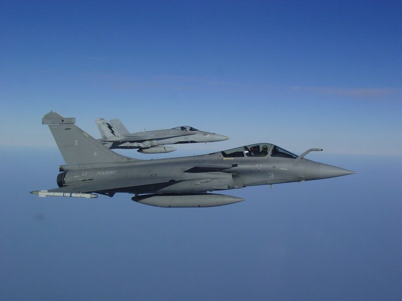 Fighter Jets in Formation — Blue, Calm