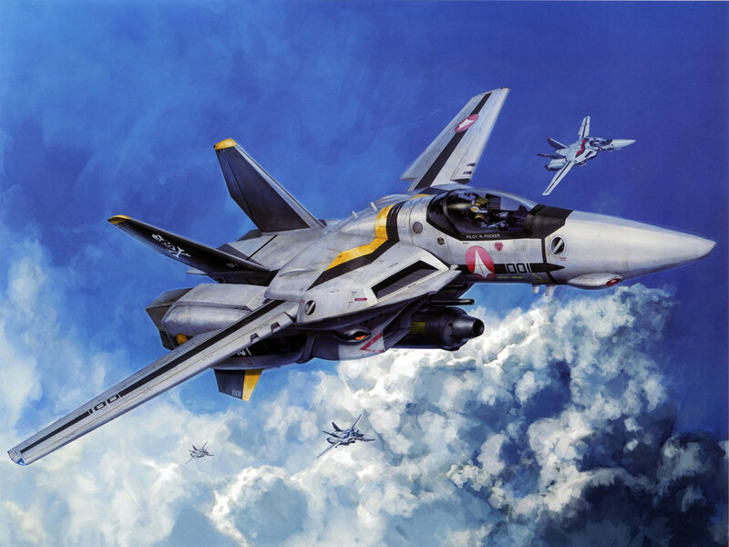 Fighter Jets in Formation — Blue, Dramatic, Illustration, Aircraft
