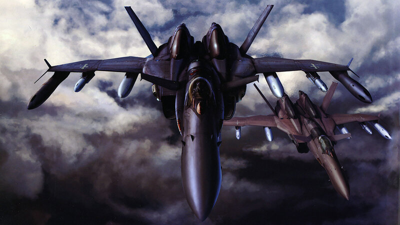 Fighter Jets in Formation — Gray, Dramatic, Digital Art, Aircraft