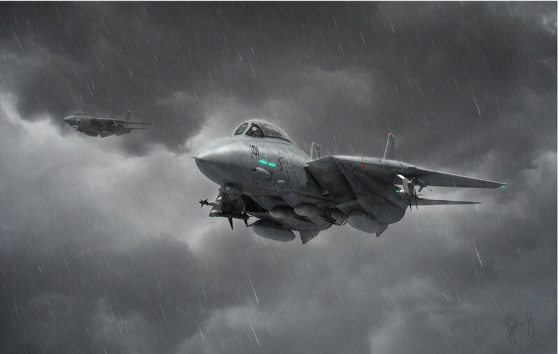 Fighter Jets in Storm