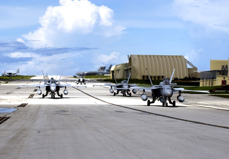Fighter jets on a runway