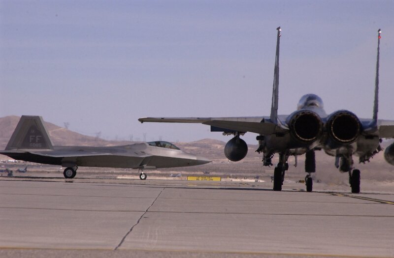 Fighter jets on a runway