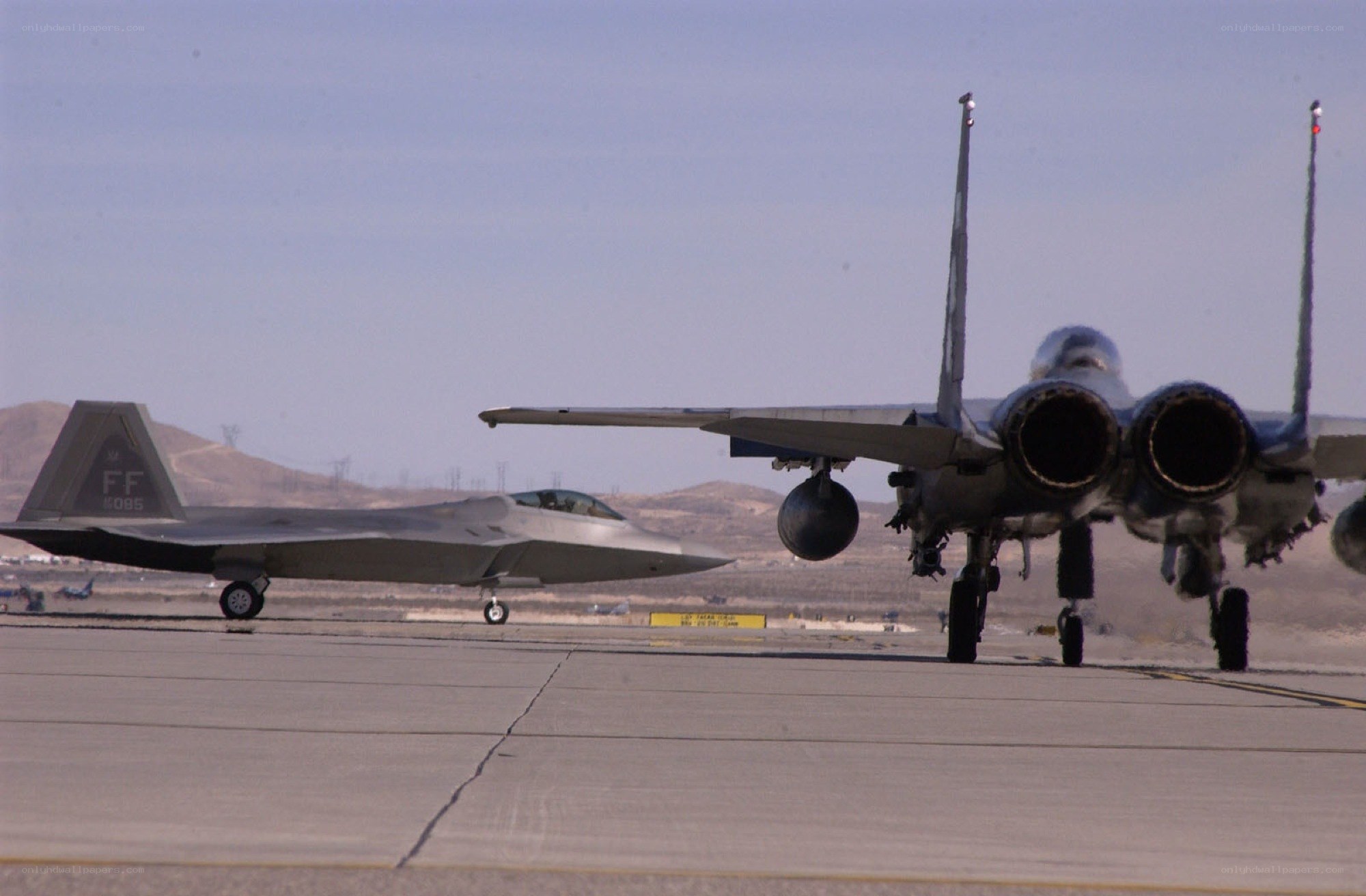 Fighter jets on a runway