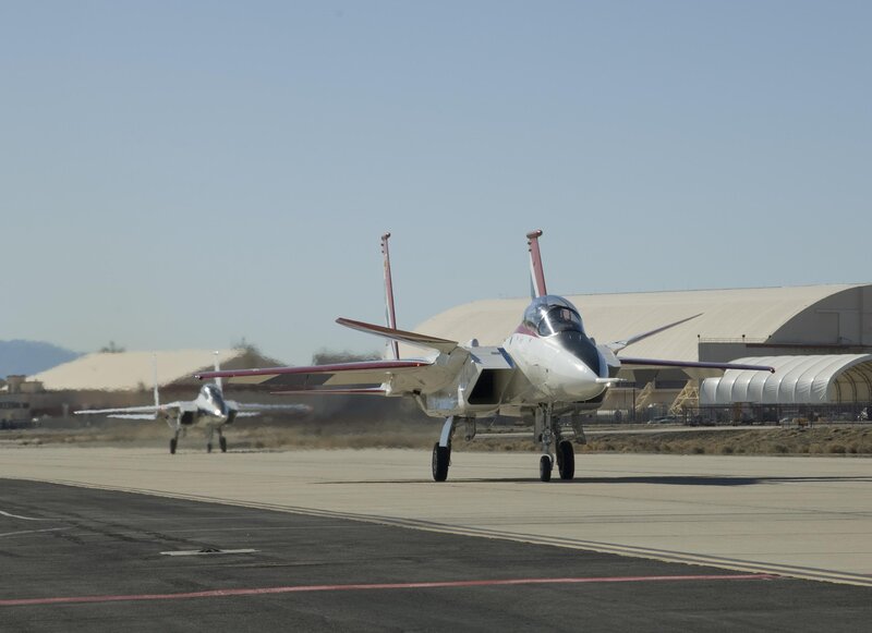 Fighter jets on a runway