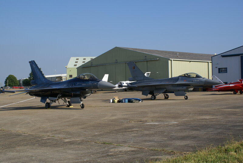 Fighter jets on airfield