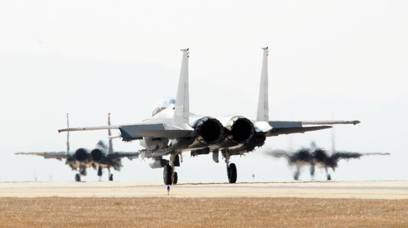 Fighter jets on runway