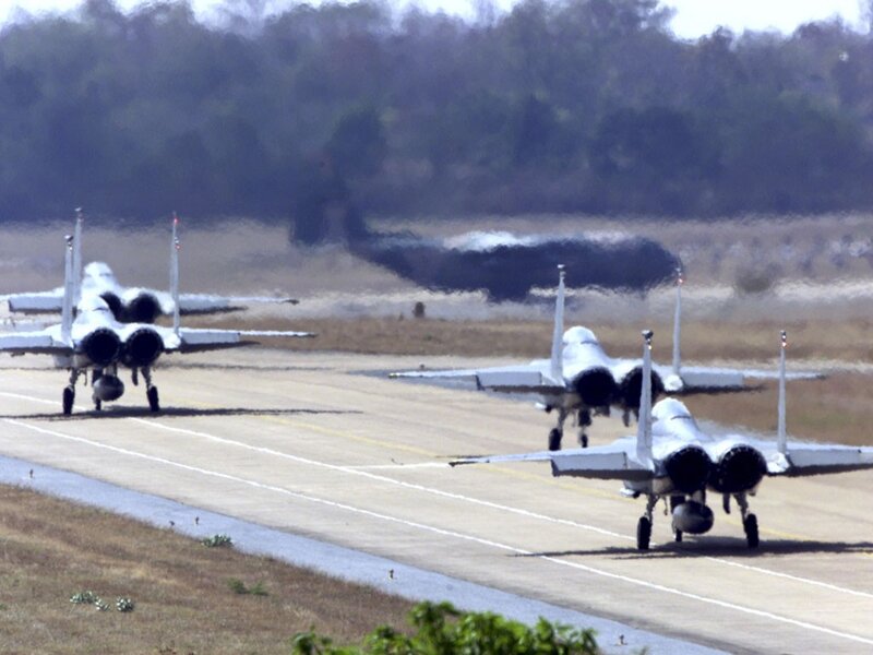 Fighter jets on runway