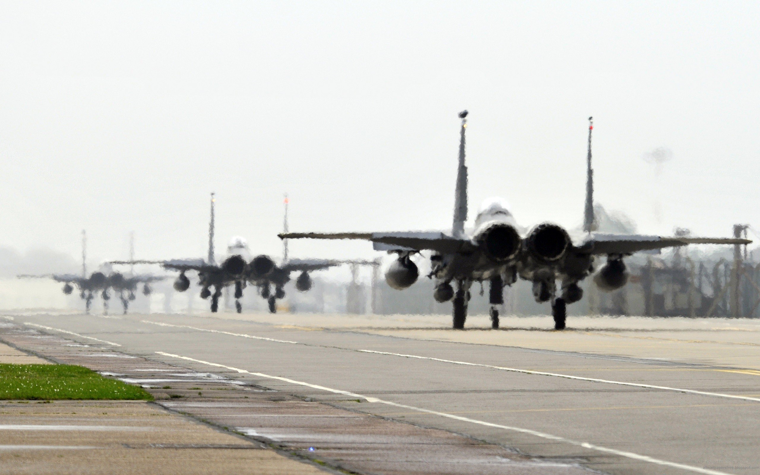 Fighter jets on runway