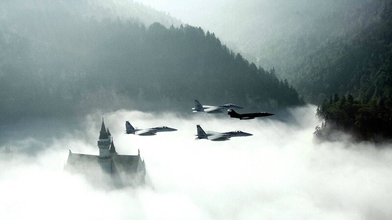 Fighter Jets over Castle