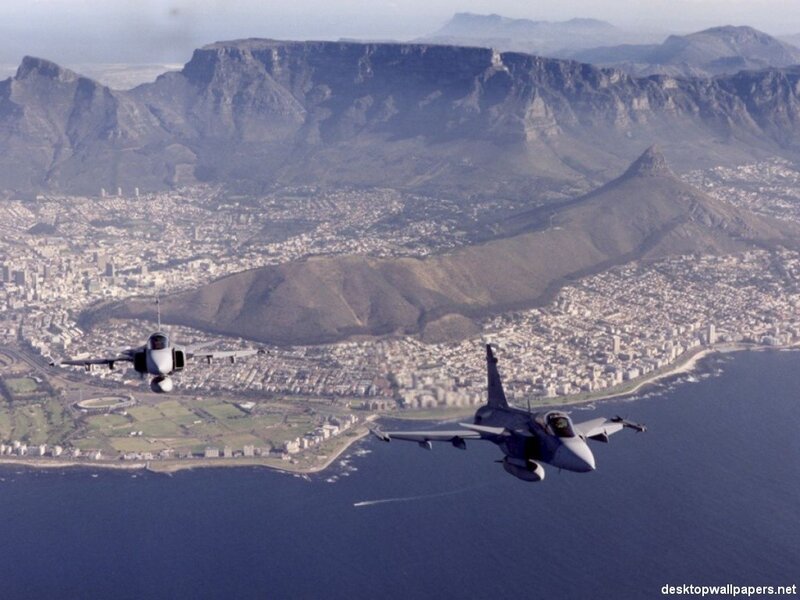 Fighter Jets over City