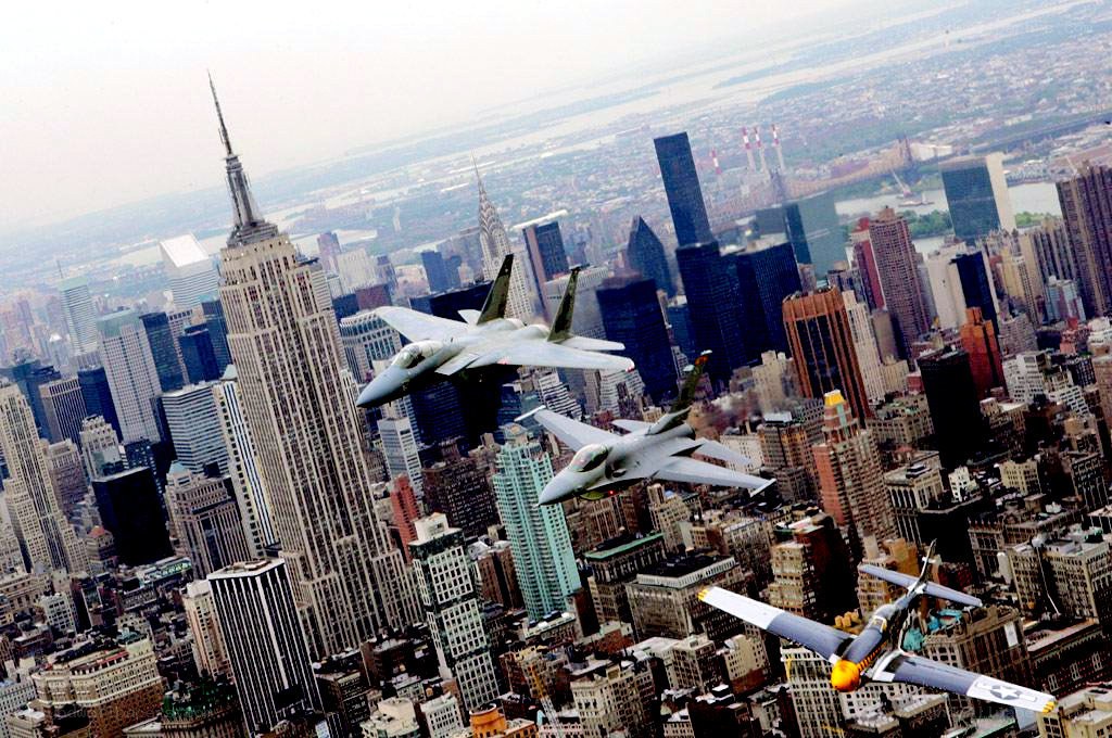 Fighter jets over New York City