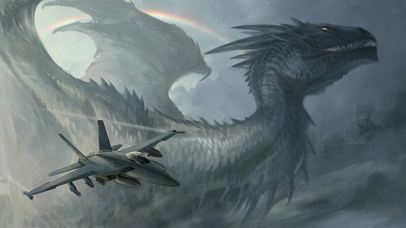Fighter Jets Vs Dragon