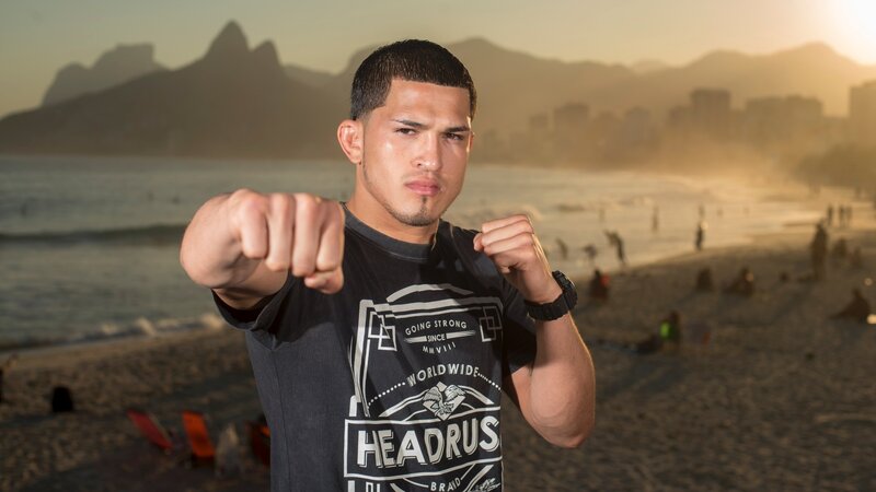 fighter on the beach