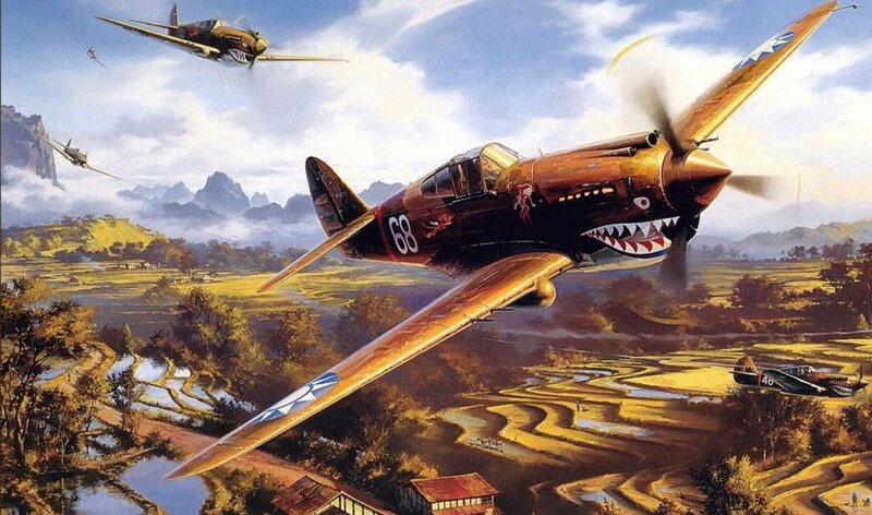 Fighter Planes in Flight