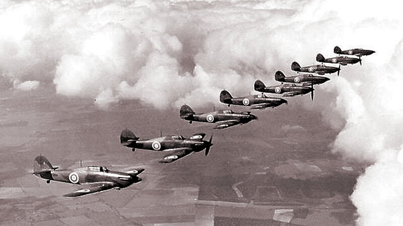 Fighter Planes in Formation
