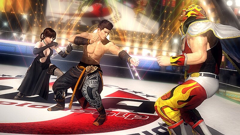 Fighting game arena scene