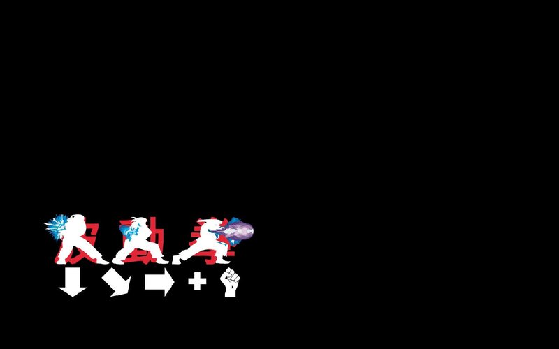 Fighting Game Characters — Black, Action-packed