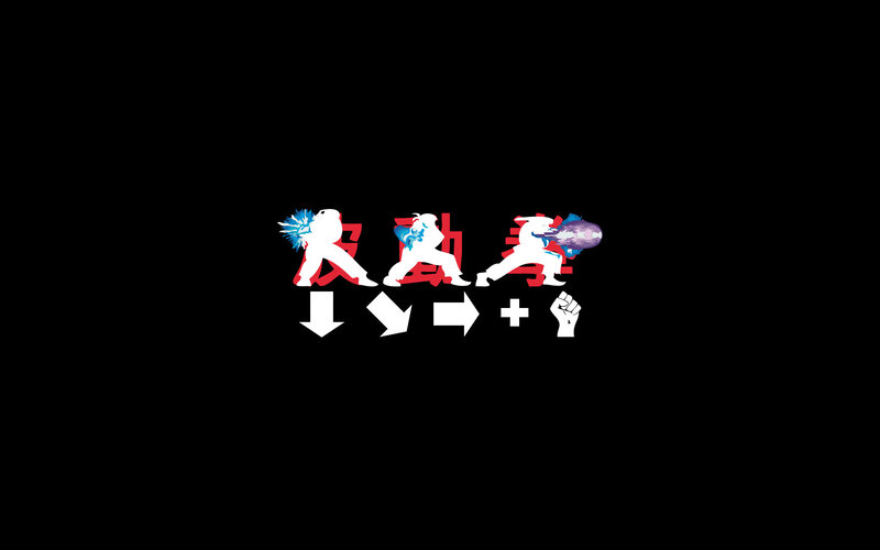 Fighting Game Characters — Black, Dynamic