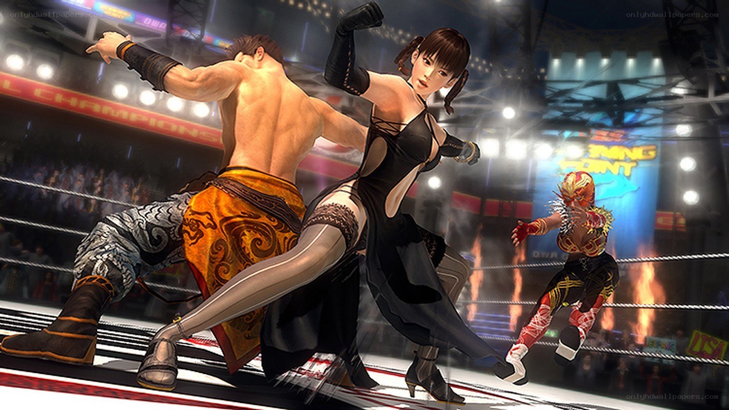 Fighting game ring scene