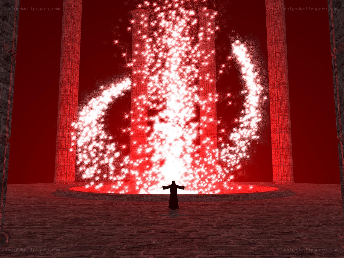 figure before magical portal