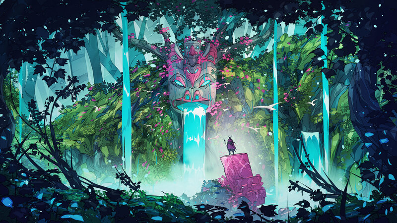 Figure Before Totem
