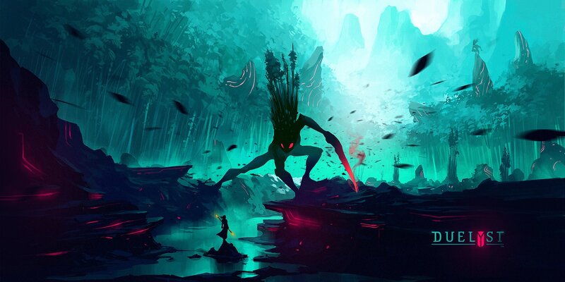 Figure Facing Monster