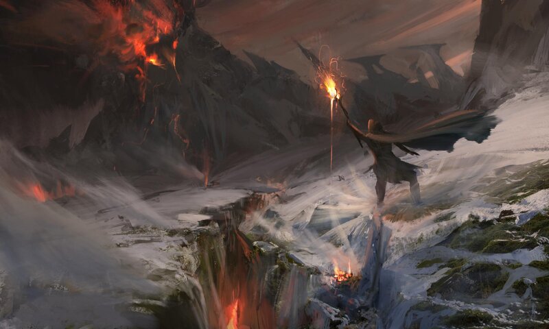 Figure Holding Torch