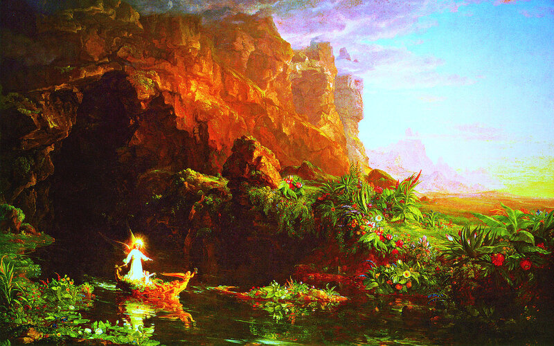 Figure in a Boat — Green