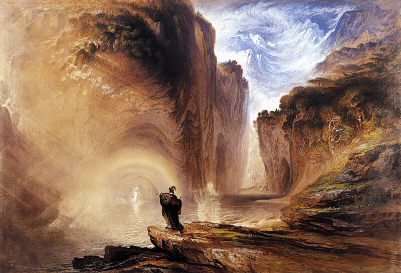 Figure in a Canyon — Brown