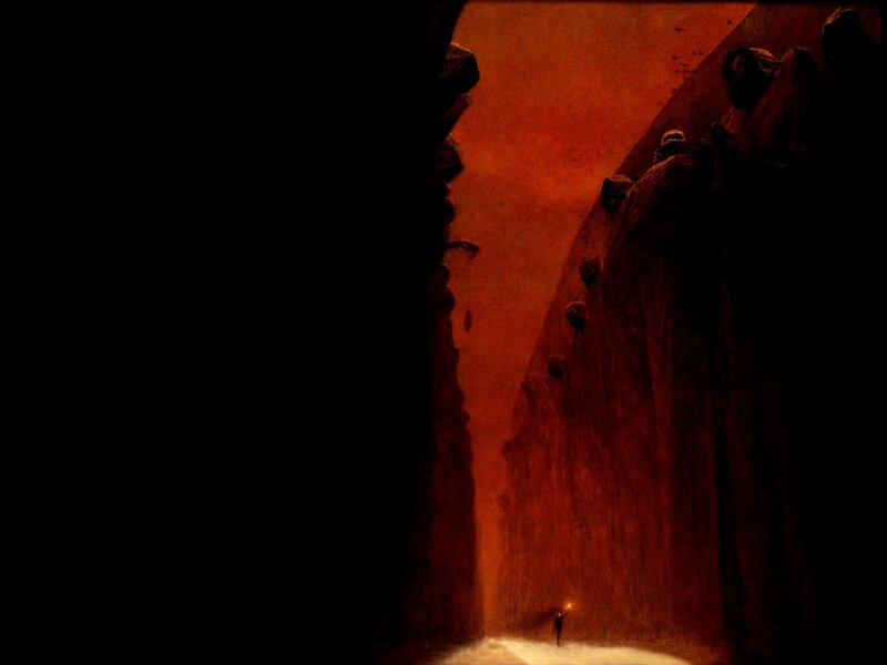 Figure in a Canyon