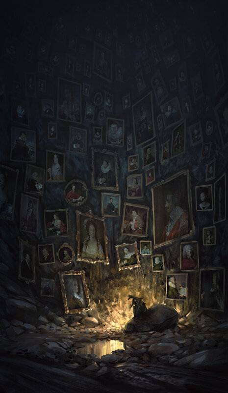 Figure in a Cave — Black