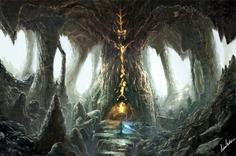 Figure in a Cave — Gray
