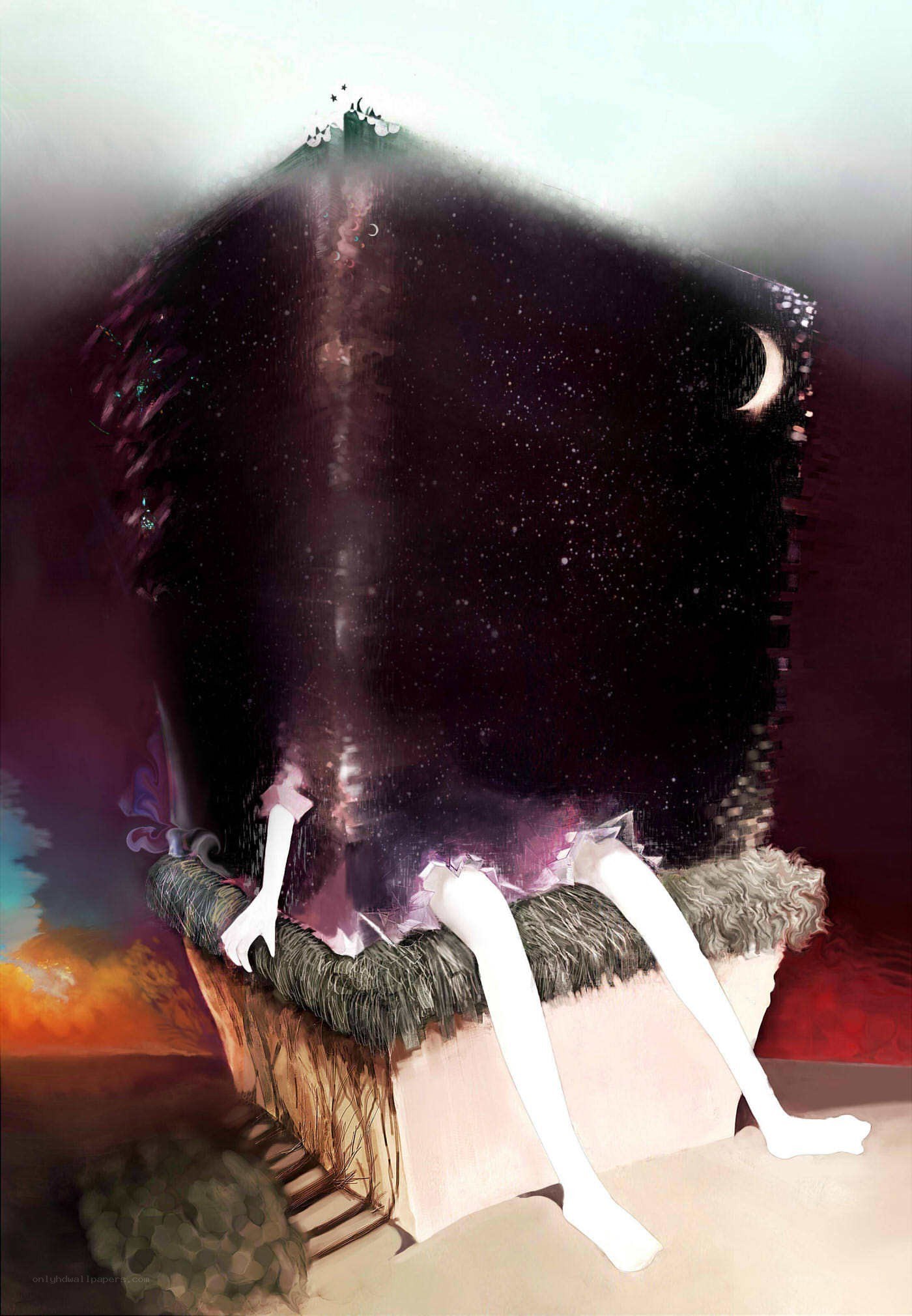 figure in a cosmic landscape