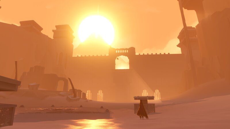 Figure in a Desert City