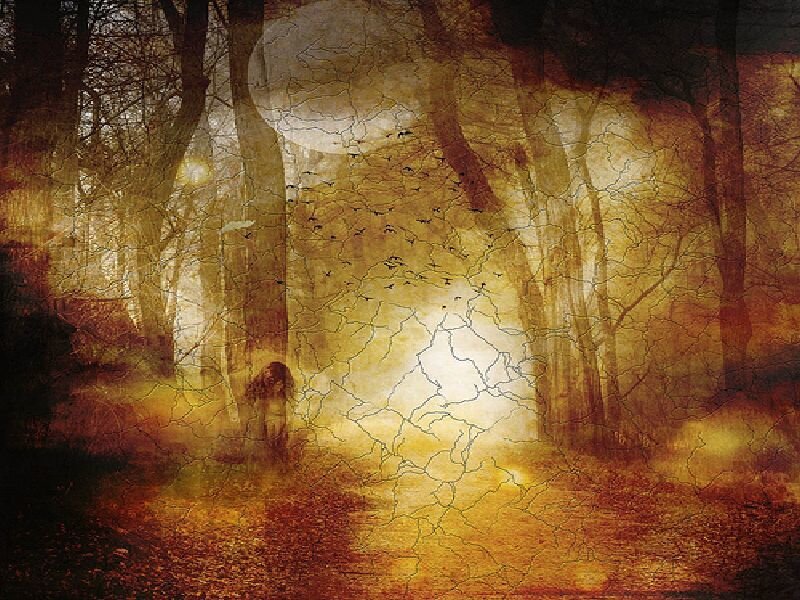Figure in a Forest — Brown