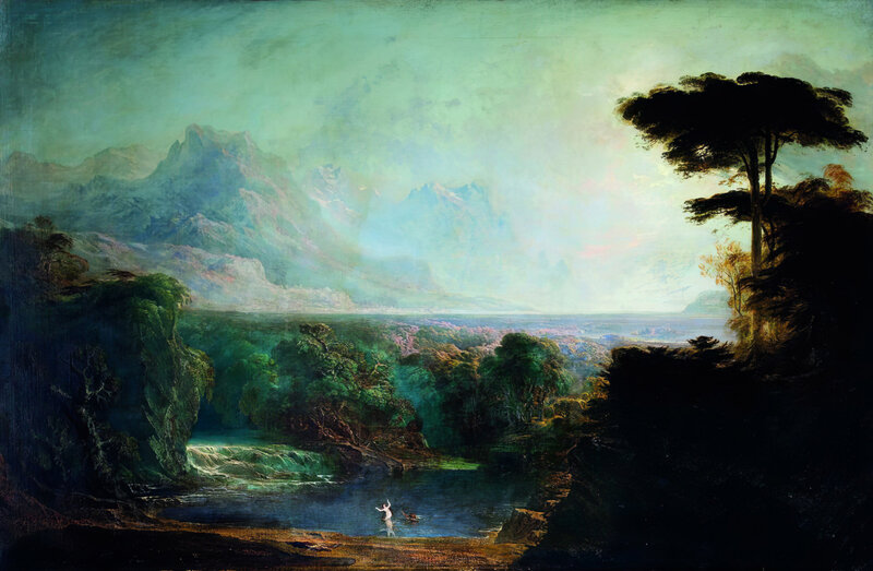 Figure in a River