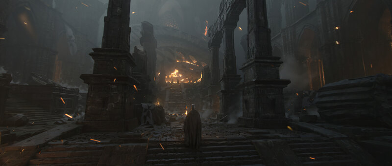 Figure in a Ruined Hall