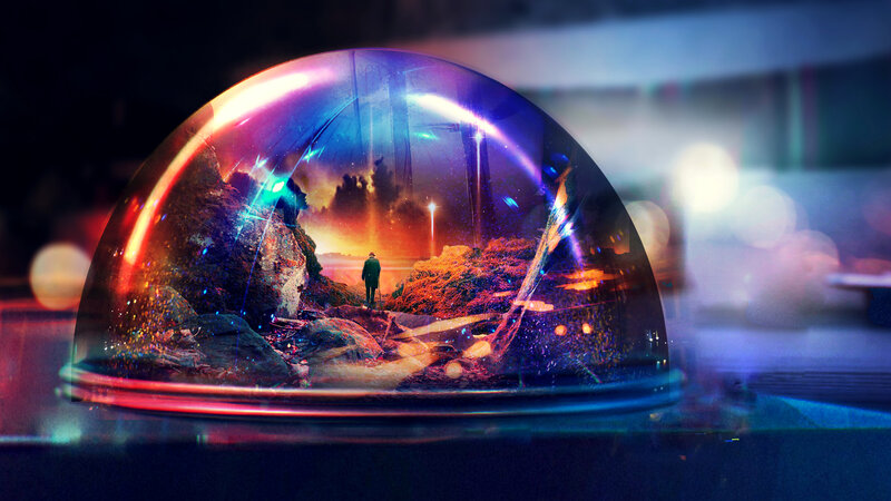 Figure in a Snow Globe