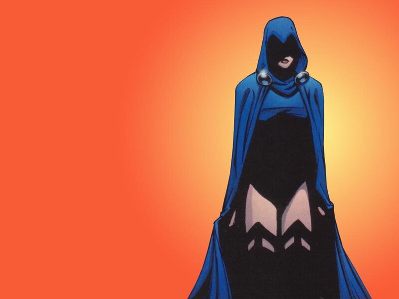 Figure in Blue Hooded Cloak